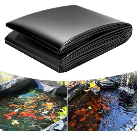Revestimiento para estanque de 2x3m, revestimiento para estanque de 0,2 mm de espesor para uso exterior, adecuado para estanques ornamentales, estanques de peces y cascadas.