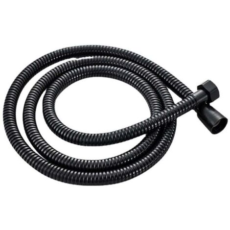 Conector de manguera de ducha de 1,5 m de largo, negro mate, cable de manguera de ducha universal de acero inoxidable, a prueba de explosiones (1/3)