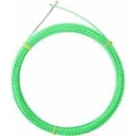Tiracables para electricistas, tiracables con aguja de 4 mm, tiracables profesional con muelle guía, kit de instalación de cable retráctil de poliéster, verde, T-Audace 10