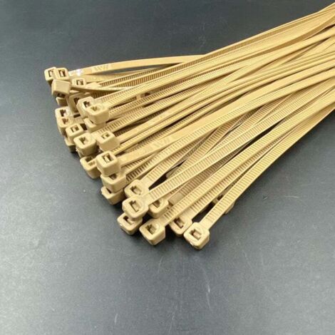 Bridas de nailon de 5 mm x 250 mm para protección visual en balcones, jardines y terrazas (250 piezas).