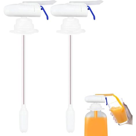Enfriador de agua, dispensador automático de agua, grifo de refrigerador, pajita automática para beber manos libres/2 piezas (1/5)