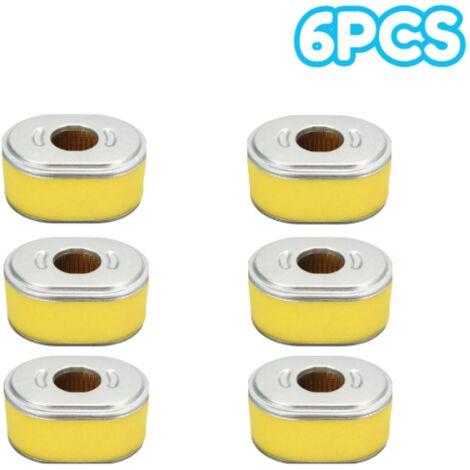 Filtro de aire de panal de repuesto para motor de cortacésped Honda GX140, GX160, GX200 de 5,5 HP y 6,5 HP (paquete de 6)