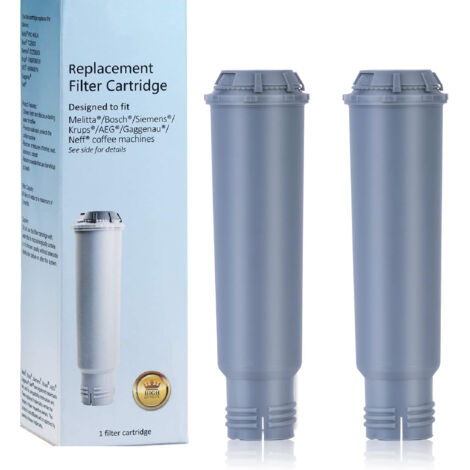 Filtros de agua para cafeteras Melitta y Krups, compatibles con Melitta, Krups Claris F088, Nivona, AEG, Bosch, Siemens, Gaggenau, Neff y Cocoon (pack de 2) (1/5)