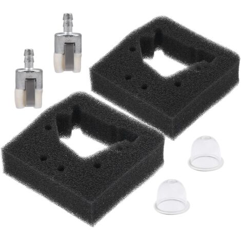 Juego de 2 filtros de aire para motor Honda GX22 GX31 FG100, cultivador con filtro de combustible, pera de cebado