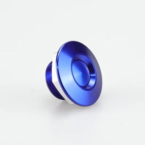 Pestillos automotrices de liberación rápida, bucle de contorno de capó de aluminio, kit de placa de matrícula de parachoques GM (azul), 2 paquetes (1/5)