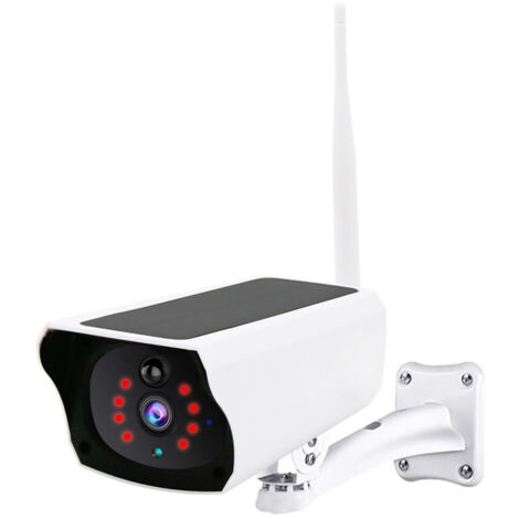 Cámara de seguridad inalámbrica WiFi para exteriores: batería 2K, panel solar integrado, resistencia al agua IP65, detección PIR, detección humana con IA, visión nocturna a color, compatible con Alexa (1/4)