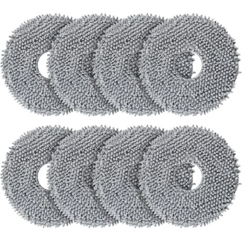 Juego de 8 mopas para aspiradoras robot Roborock Q Revo/Qrevo MaxV/Qrevo Master/Qrevo Plus/Qrevo Slim/Qrevo Pro/Qrevo S/Qrevo Curv/Qrevo Edge. Juego de accesorios de repuesto para mopas giratorias. (1/5)