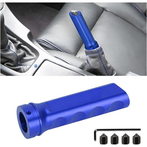 Protector de aluminio para manija de freno de mano, funda para freno de mano automotriz, accesorio de modificación para la mayoría de vehículos (azul) (1/5)