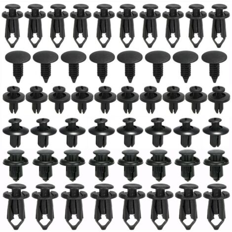 Clips para automoción, 190 piezas. Clips de remache de plástico. Clips de remache de plástico protectores en varias formas y tamaños. Moldura universal para paneles de puertas de automoción. (1/5)