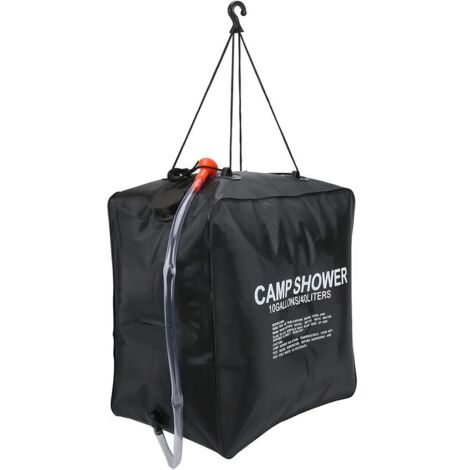 Bolsa de ducha solar, 40L Bolsa de ducha solar Bolsa de agua calentada para ducha de camping al aire libre calentada con energía solar (1/5)