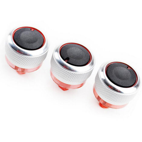 Juego de 3 botones de control de aire acondicionado, reemplazo del botón de control del ventilador para Peugeot 206/206+/207 (1/5)