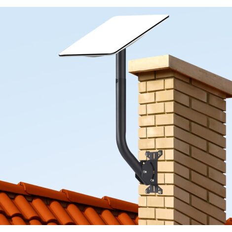 Soporte robusto Starlink, kit de montaje Starlink ajustable para kit de Internet satelital Starlink, soporte de techo Starlink con adaptador de montaje Starlink, compatible con Starlink V2