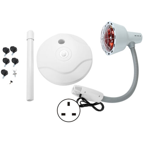Lámpara de terapia de calor por luz infrarroja de 275 W, lámpara para aliviar el dolor muscular y el frío, temperatura ajustable (1/5)