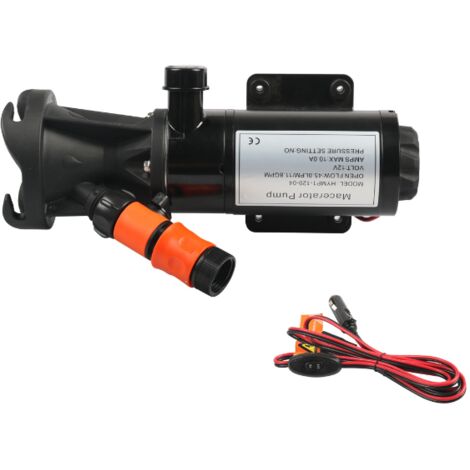 Bomba de residuos para autocaravanas, bomba trituradora portátil, motor de cobre antivibración de alta eficiencia para inodoros y aguas residuales de caravanas y barcos. (1/4)