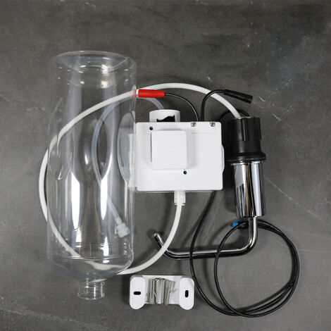 Dispensador de jabón automático con sensor sin contacto, bañado en cobre, instalación oculta, uso comercial (1/5)