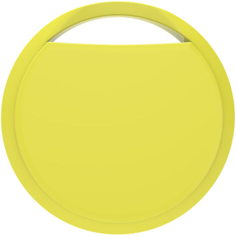 Etiqueta inteligente para Apple Airtags (iOS) Encuentra mi Apple con localizador de objetos perdidos para equipaje Buscador de llaves para maletas Rastreador Bluetooth/amarillo (1/4)