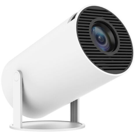 Proyector LCD portátil Hy300Pro 4K de ultraalta definición para sala de estar, proyección inalámbrica en la misma pantalla, ideal para cine en casa (blanco) (1/5)