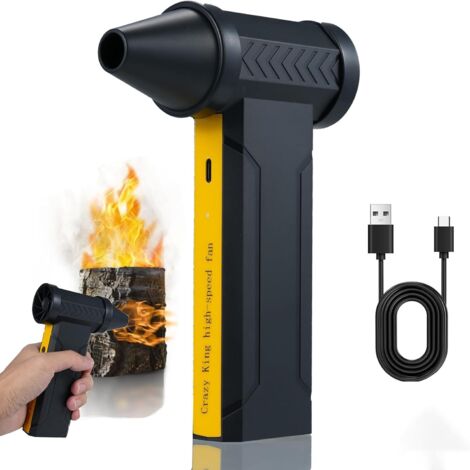 Soplador de aire comprimido, potente mini soplador inalámbrico, 3 velocidades ajustables, 160.000 rpm, soplador de ordenador para dispositivos electrónicos, sofás, coches, equipos de oficina