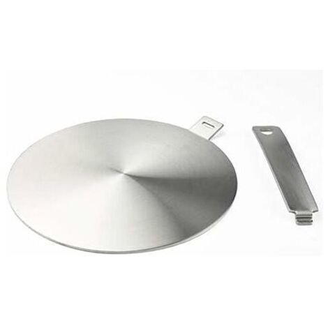 Adaptador para placa de inducción, placa de conversión para placa de inducción, disipador de calor con asa y base extraíbles de 200380 mm. (1/4)