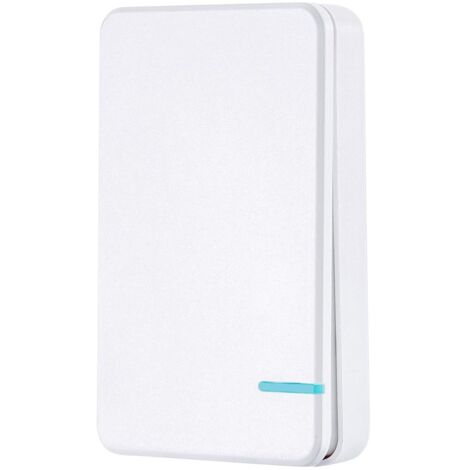 Interruptor de luz inalámbrico, sin batería, sin cableado, no requiere Wi-Fi, fácil instalación, interruptor unidireccional (tamaño pequeño)