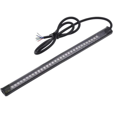 Barra de luces traseras para motocicleta de 8 pulgadas con 32 LED (3528), intermitentes y luces de freno. Compatible con matrículas. (1/5)