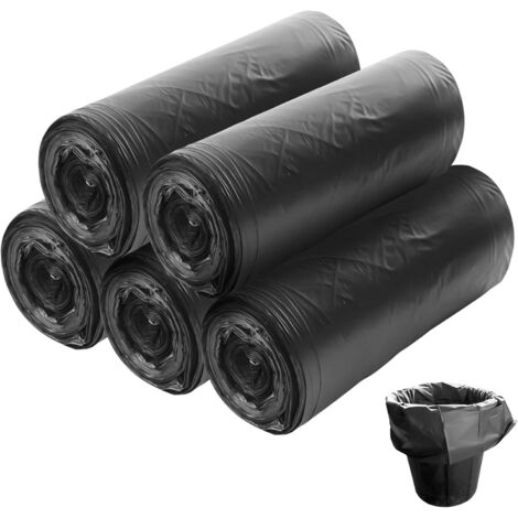 Paquete de 100 bolsas de aseo negras, 15L, biodegradables, impermeables, extra gruesas, para camping, senderismo, viajes, baños portátiles (1/5)