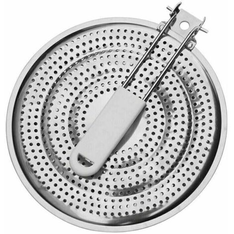 Distribuidor de calor de acero inoxidable de 21 cm, solo para placas de gas