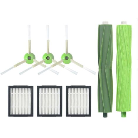 Kit de repuesto de 8 piezas para iRobot Roomba, accesorios para iRobot Roomba i7 i7+/i7 Plus E5 E6 E7, repuestos de filtro para aspiradora, filtro de cepillo lateral (1/5)