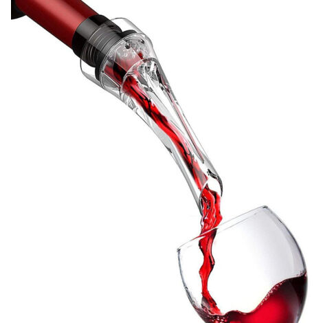 Decantador de vino: Decantador de llenado rápido y antigoteo para vino tinto y blanco: decantación elegante y sencilla (1/5)