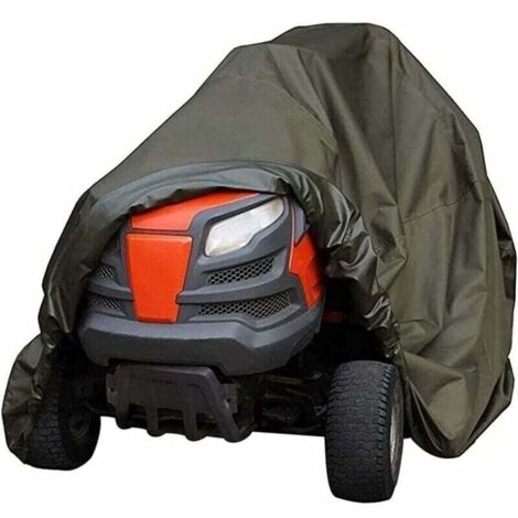 Funda protectora para cortacésped, impermeable, robusta, duradera, con protección UV, adecuada para tractores de jardín de interior y exterior (color: verde, dimensiones: 177 x 110 x 110 cm)