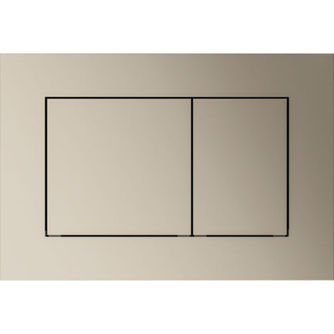 Placa de descarga para inodoro TECEnow, apta para sistemas de doble descarga, níquel metálico (9240418)
