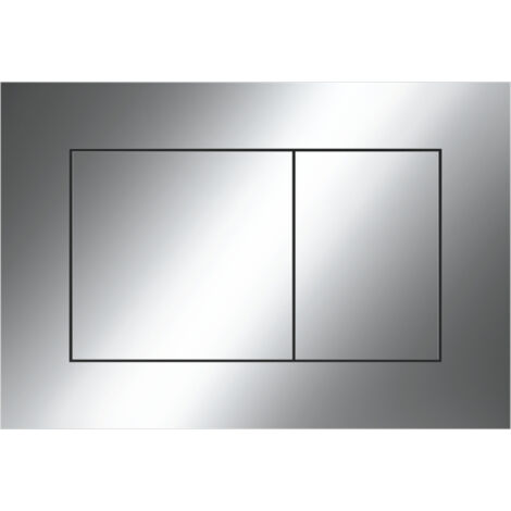 Placa de descarga para inodoro TECEnow, apta para sistemas de doble descarga, cromo brillante (9240401)