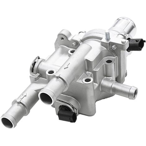 Carcasa del termostato del refrigerante del motor compatible con Chevy Cruze 2011-2016, Chevy Sonic 2012-2018, Chevy Trax 2013-2018 – Reemplaza 25199824, 25192228, 902-033,15-818 44. (1/5)