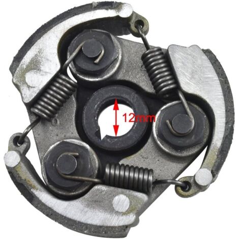 Embrague centrífugo genérico de 3 zapatas para minimotos, motos de motocross, quads y vehículos de bolsillo de 43, 47 y 49 cc.