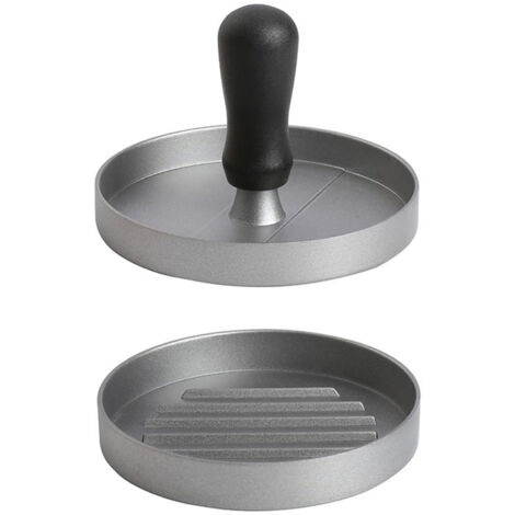 Prensa para hamburguesas de aluminio fundido para preparar deliciosas hamburguesas, albóndigas y barbacoas, con revestimiento antiadherente, 12 x 8 x 2 cm. (1/5)
