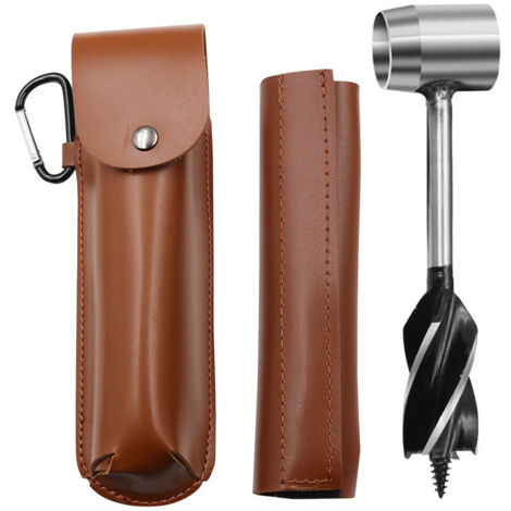 Herramienta de supervivencia para colonos de bushcraft, herramientas de bushcraft, taladro de madera, perforadora de estacas y agujeros para manos para acampar, actividades al aire libre, senderismo, (1/5)