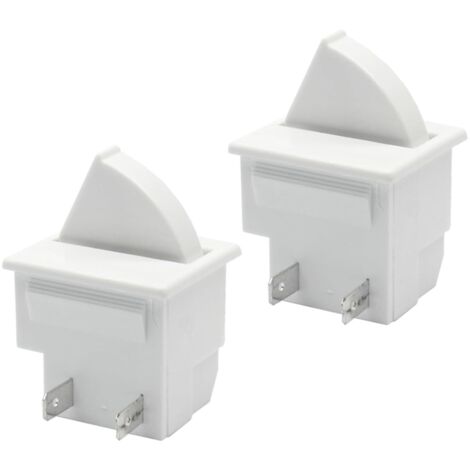 Interruptor de luz de la puerta del refrigerador, pieza de repuesto para refrigerador de cocina AC 5A 250V (Color: 2 pines) (1/5)