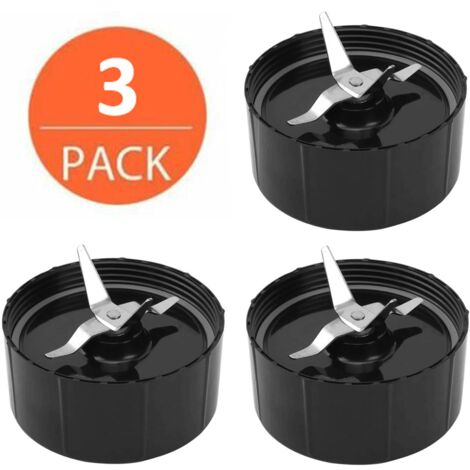 Juego de 3 cuchillas de repuesto para licuadora Magic Bullet, repuestos de cuchillas Magic Bullet de 250 W, accesorios de cuchillas cruzadas Magic Bullet