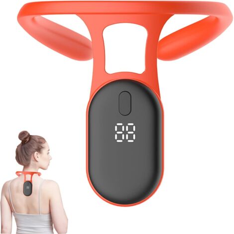 Masajeador cervical ultrasónico portátil y relajante para el cuerpo y el drenaje linfático, dispositivo ultrasónico portátil para el alivio linfático del cuello, corrector ajustable para hombres y muj (1/5)