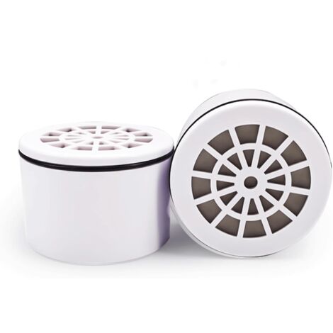 Filtro de ducha, 2 piezas, elemento filtrante antical, filtración de alta precisión, elemento filtrante antical, elimina olores, cloro y metales pesados, apto para la filtración del agua de la ducha.