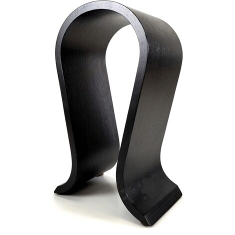 Soporte para auriculares negro  Soporte de madera para auriculares para oficina o videojuegos  Soporte para auriculares (1/5)