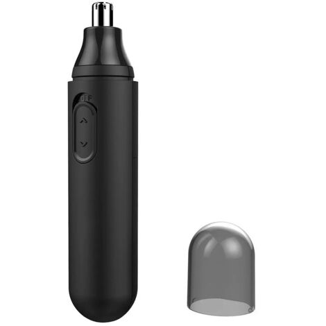 Recortadora eléctrica impermeable para vello nasal, nariz y orejas con cuchilla de doble filo giratoria de 360°. (1/5)