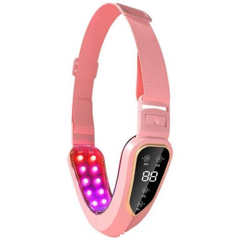 Instrumento de belleza facial en forma de V Masajeador facial moldeador en forma de V Máquina de lifting facial con fotones y microcorriente EMS 12 velocidades Masajeador facial en forma de V con (1/4)