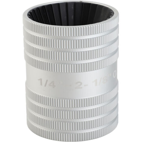 Escariador de tubos de acero inoxidable, herramienta para desbarbar y chaflanar tubos de 1/4" a 2 1/8" de diámetro exterior. (1/5)
