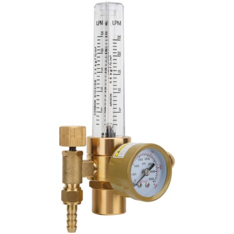 Reductor de presión de cobre y argón, caudalímetro de gas G5/8, conector macho CGA580 (1/5)
