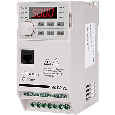 Inversor de frecuencia VFD de 2,2 kW, transformador trifásico de 380 V, entrada/salida de 380 V, convertidor de frecuencia CNC, controlador de velocidad para motor ZHB600-2,2 kW con cable de extensión