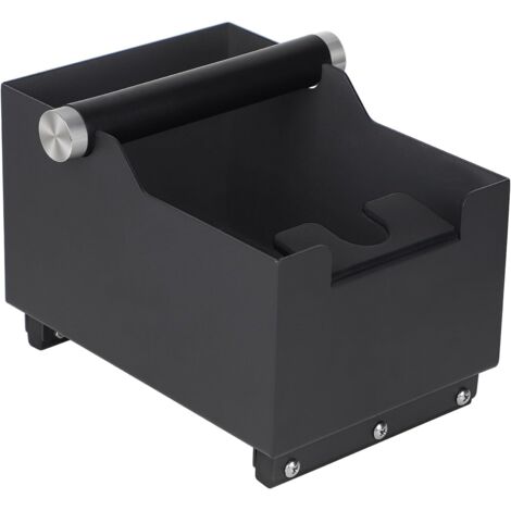 Contenedor para posos de café de 20 cm x 14,5 cm x 14 cm y función de apisonado, bandeja para posos de café con barra de apisonado extraíble para espresso. (1/5)