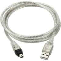 Cable adaptador USB a FireWire IEEE 1394. Conector iLink de 4 pines para Sony DCR-TRV75E DV