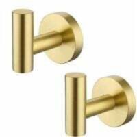 Ganchos de pared Triumphe, toalleros, percheros, color oro mate, acero inoxidable 304, almacenamiento