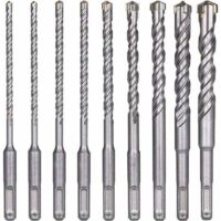 Brocas para hormigón de alta calidad: Juego de 9 brocas de impacto eléctricas SDS-Plus para hormigón, ladrillo y piedra natural.